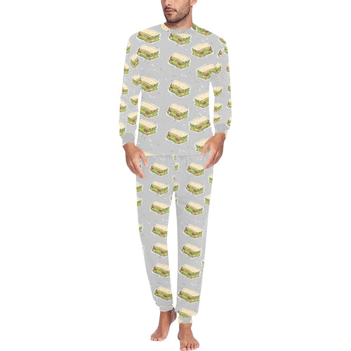 Sandwich Pattern Print Design 05 Men's All Over Print Pajama