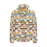 Sun Glasses Pattern Print Design 02 Men's Padded Hooded Jacket