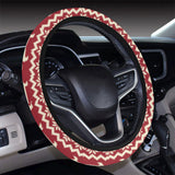 Dachshund Nordic pattern Car Steering Wheel Cover