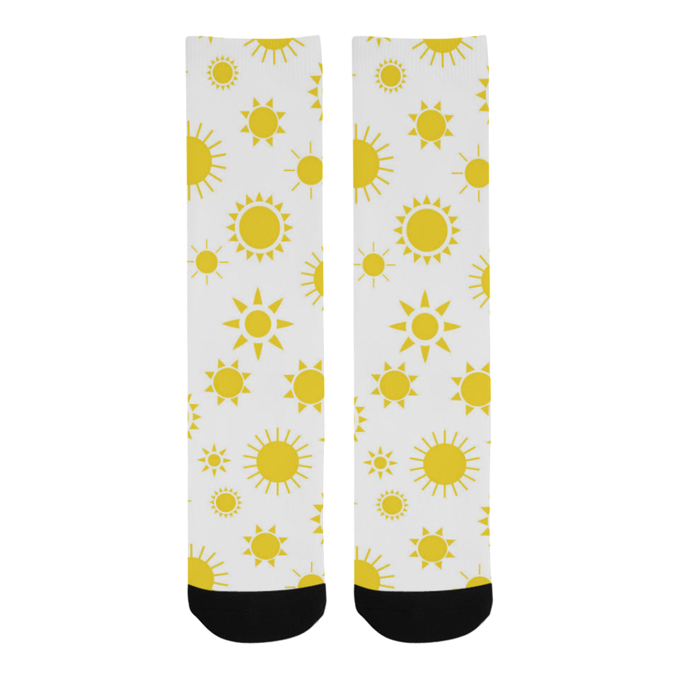 Sun pattern Crew Socks