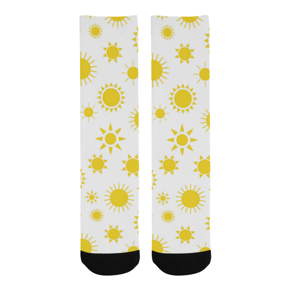 Sun pattern Crew Socks