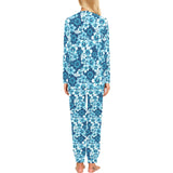 Hibiscus Pattern Print Design 03 Women's All Over Print Pajama Set