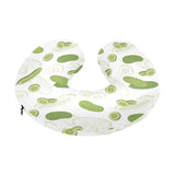 Cucumber sketch pattern U-Shaped Travel Neck Pillow