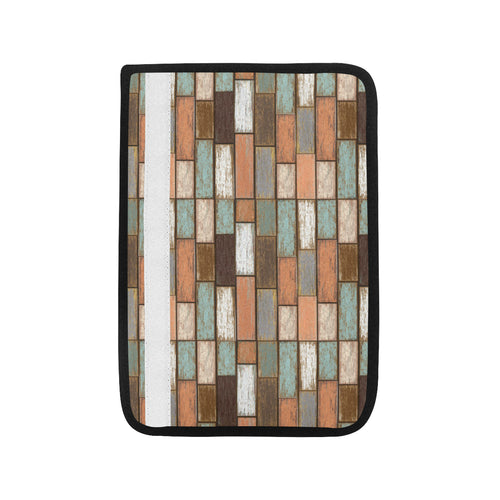 Wood Printed Pattern Print Design 02 Car Seat Belt Cover