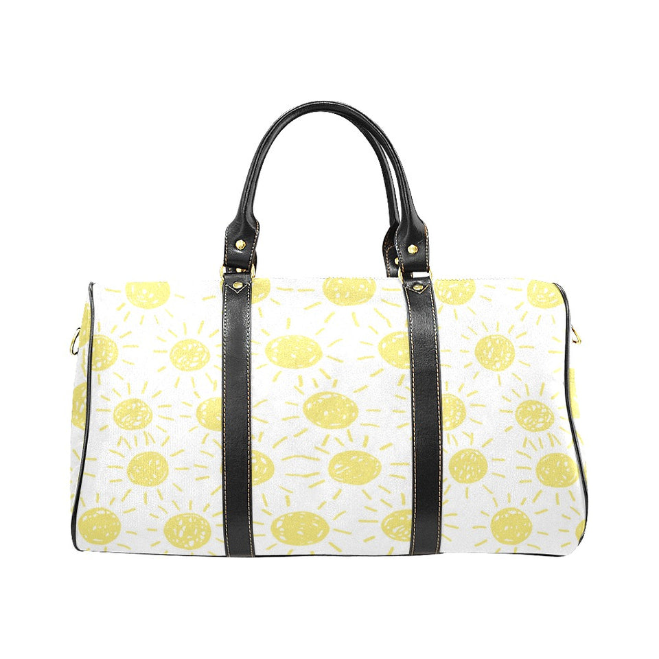 hand drawn sun pattern Travel Bag
