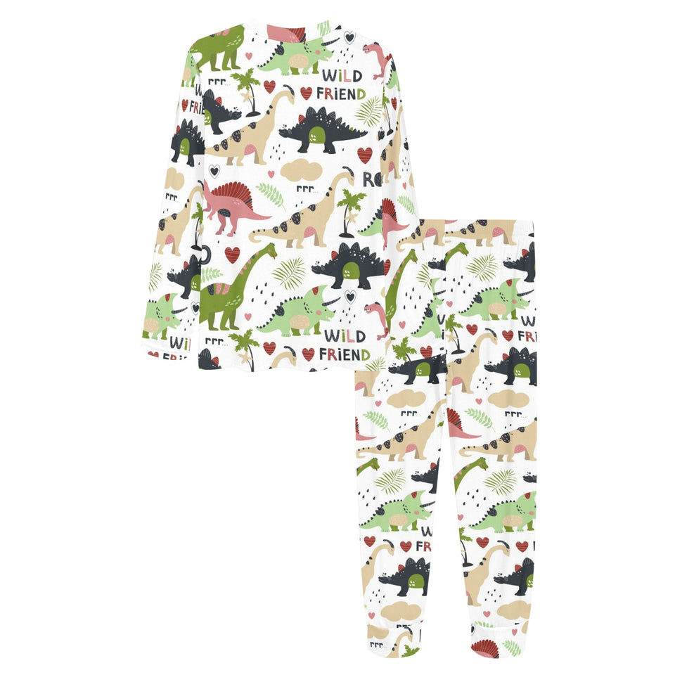 Cute dinosaurs pattern Women's All Over Print Pajama Set