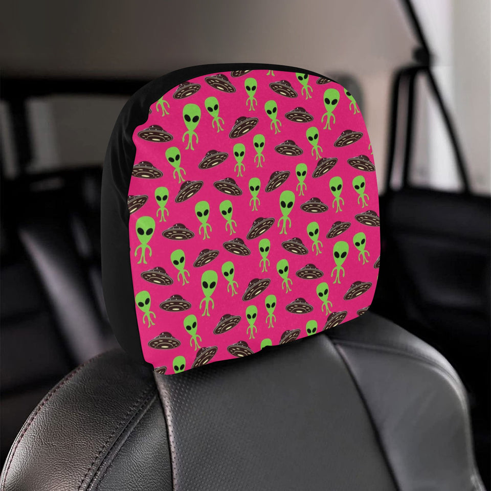 Alien Pattern Print Design 03 Car Headrest Cover