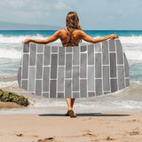 Brick Printed Pattern Print Design 05 Beach Towel