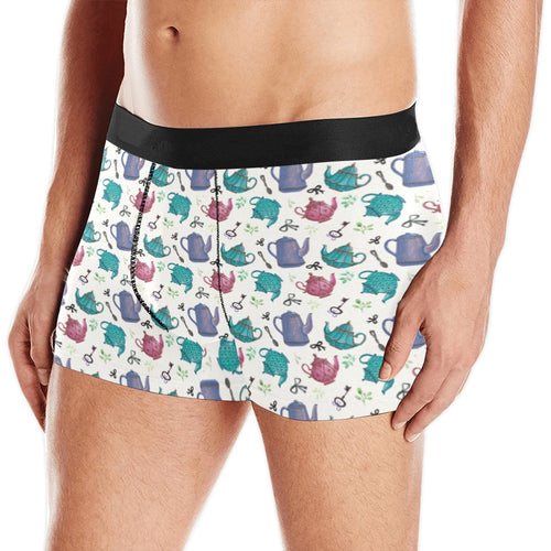 Tea pots Pattern Print Design 05 Men's All Over Print Boxer Briefs Men's Underwear