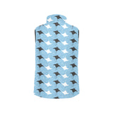 Stingray Pattern Print Design 03 Men's Padded Vest