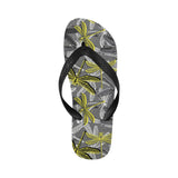 Hand drawn dragonfly pattern Unisex Flip Flops