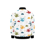 Colorful helicopter pattern Kids' Boys' Girls' Bomber Jacket