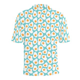 Fried Eggs Pattern Print Design 04 Men's All Over Print Polo Shirt