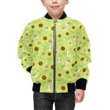 Snail Pattern Print Design 01 Kids' Boys' Girls' Bomber Jacket