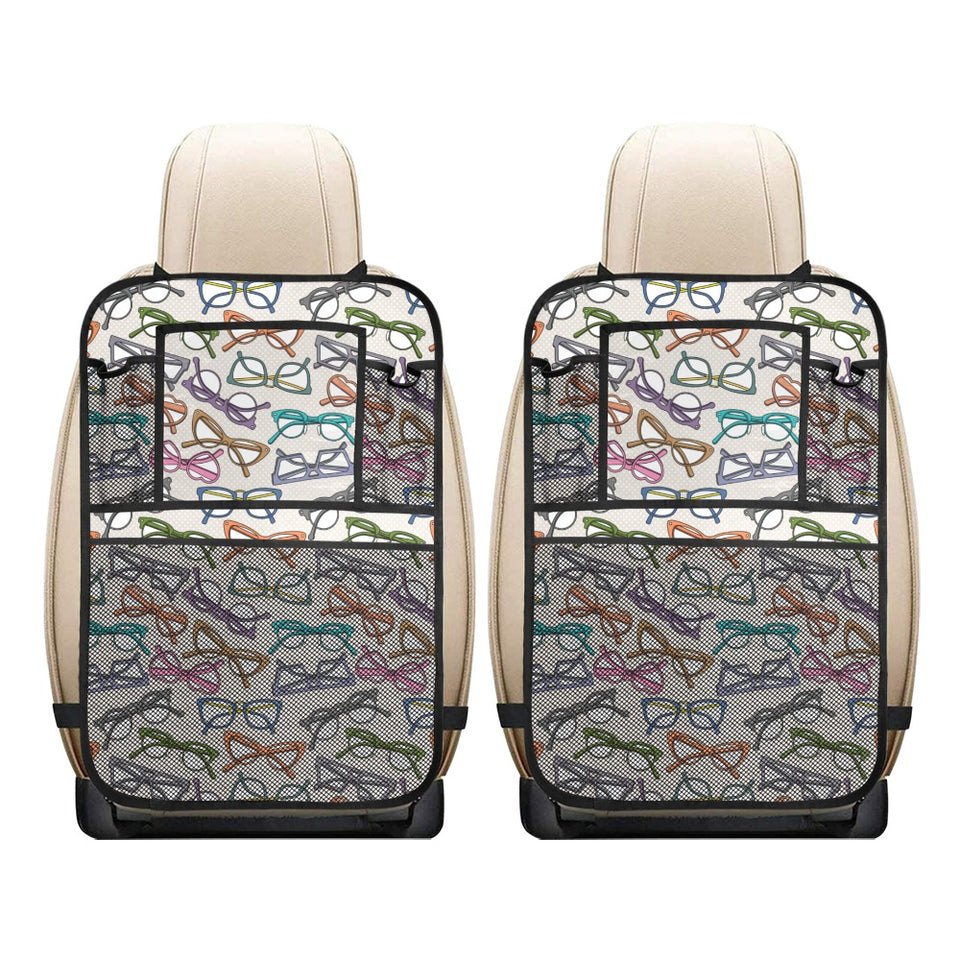Sun Glasses Pattern Print Design 01 Car Seat Back Organizer