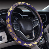 Beautiful japanese fan pattern Car Steering Wheel Cover