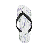 Hand painting Watercolor Lavender Unisex Flip Flops