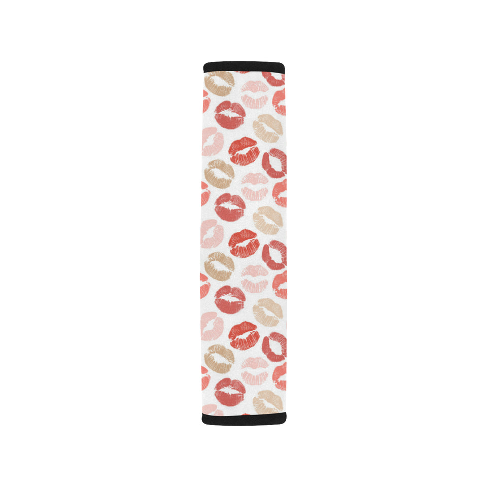 Lips Pattern Print Design 04 Car Seat Belt Cover