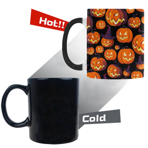 Halloween Pumpkin pattern Morphing Mug Heat Changing Mug