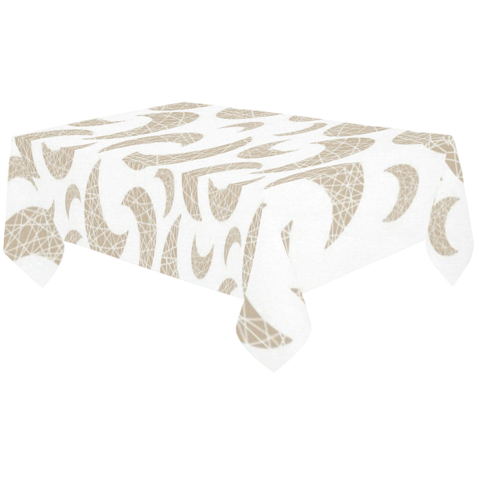 Cool gold moon abstract pattern Tablecloth
