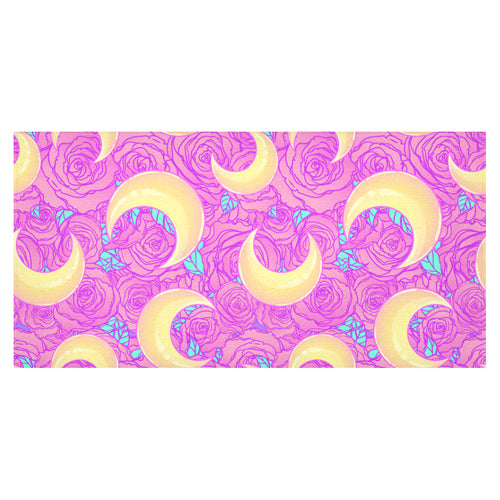 Moon pink rose background Tablecloth