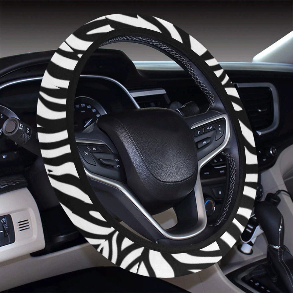Zebra skin pattern Car Steering Wheel Cover