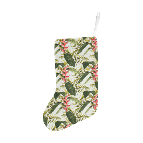 heliconia pattern Christmas Stocking