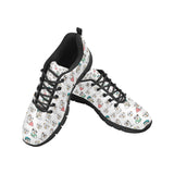English Bulldog Pattern Print Design 03 Men's Breathable Sneakers ( Model 055)