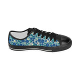 blueberry design pattern Kids' Boys' Girls' Low Top Canvas Shoes Black