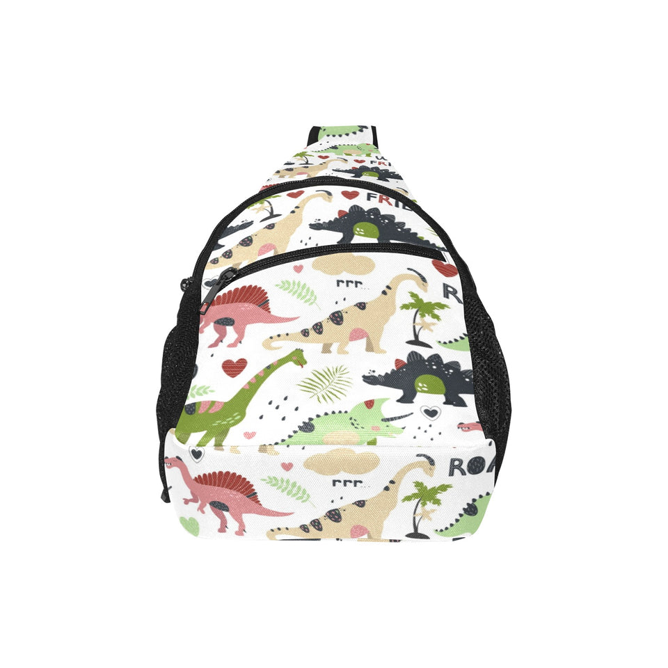 Cute dinosaurs pattern All Over Print Chest Bag