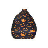 Halloween pattern Pumpkin background All Over Print Chest Bag