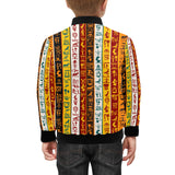 Egypt Hieroglyphics Pattern Print Design 01 Kids' Boys' Girls' Bomber Jacket