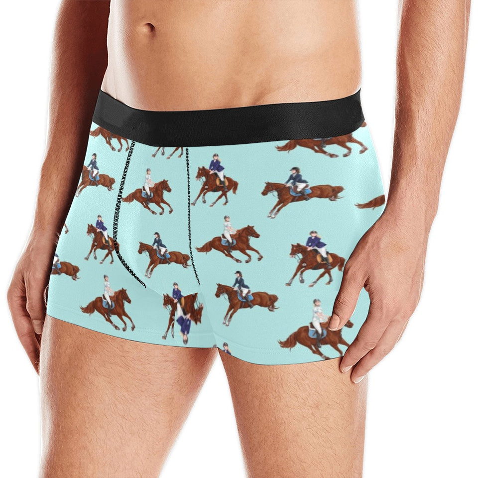 Horses running horses rider pattern Men's All Over Print Boxer Briefs Men's Underwear