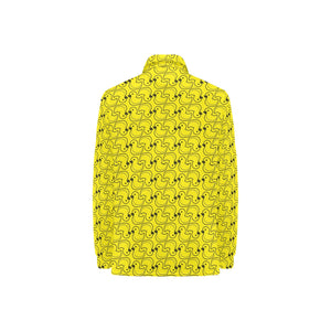 Duck Pattern Print Design 02 Women's Long Sleeve Polo Shirt