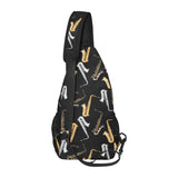 saxophone design pattern All Over Print Chest Bag