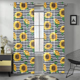 sunflowers ribbon background Gauze Curtain
