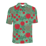 Tomato design pattern Men's All Over Print Polo Shirt