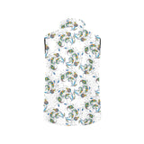 Peacock feather pattern Women's Padded Vest