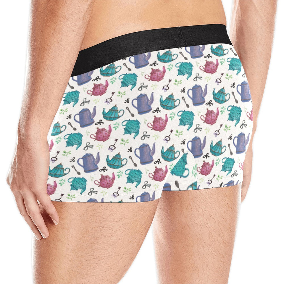 Tea pots Pattern Print Design 05 Men's All Over Print Boxer Briefs Men's Underwear