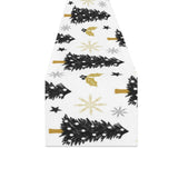 Christmas tree holly snow star pattern Table Runner
