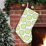Cucumber slices pattern Christmas Stocking