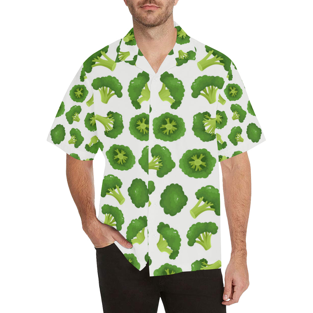 Cute broccoli pattern Men's All Over Print Hawaiian Shirt