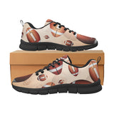 American football ball design pattern Men's Sneaker Shoes