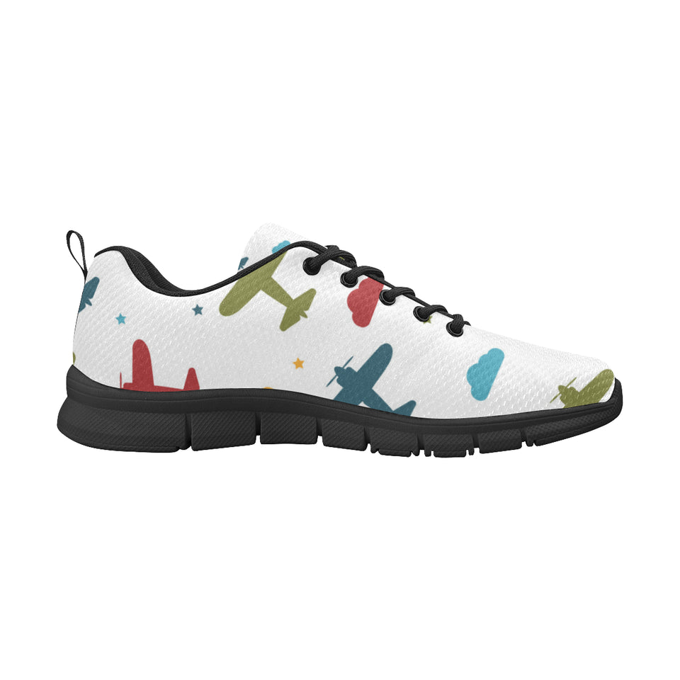 Airplane star cloud colorful Men's Sneaker Shoes