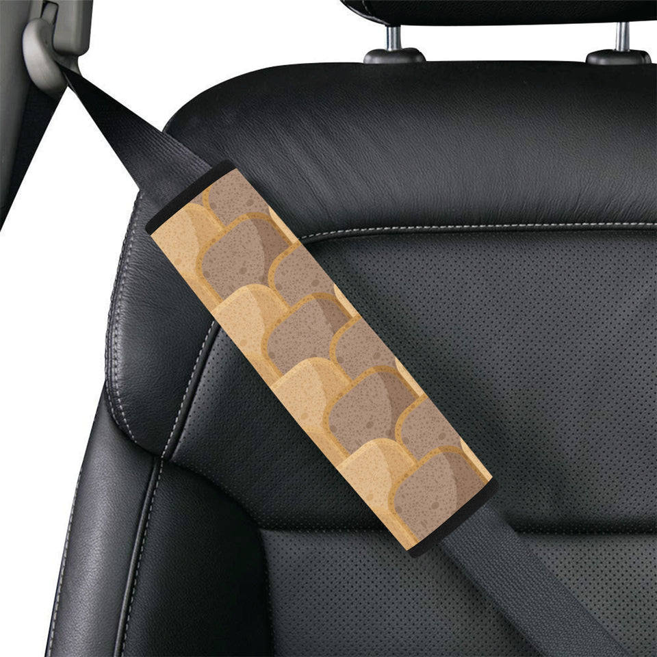 Bread Toast Pattern Print Design 04 Car Seat Belt Cover