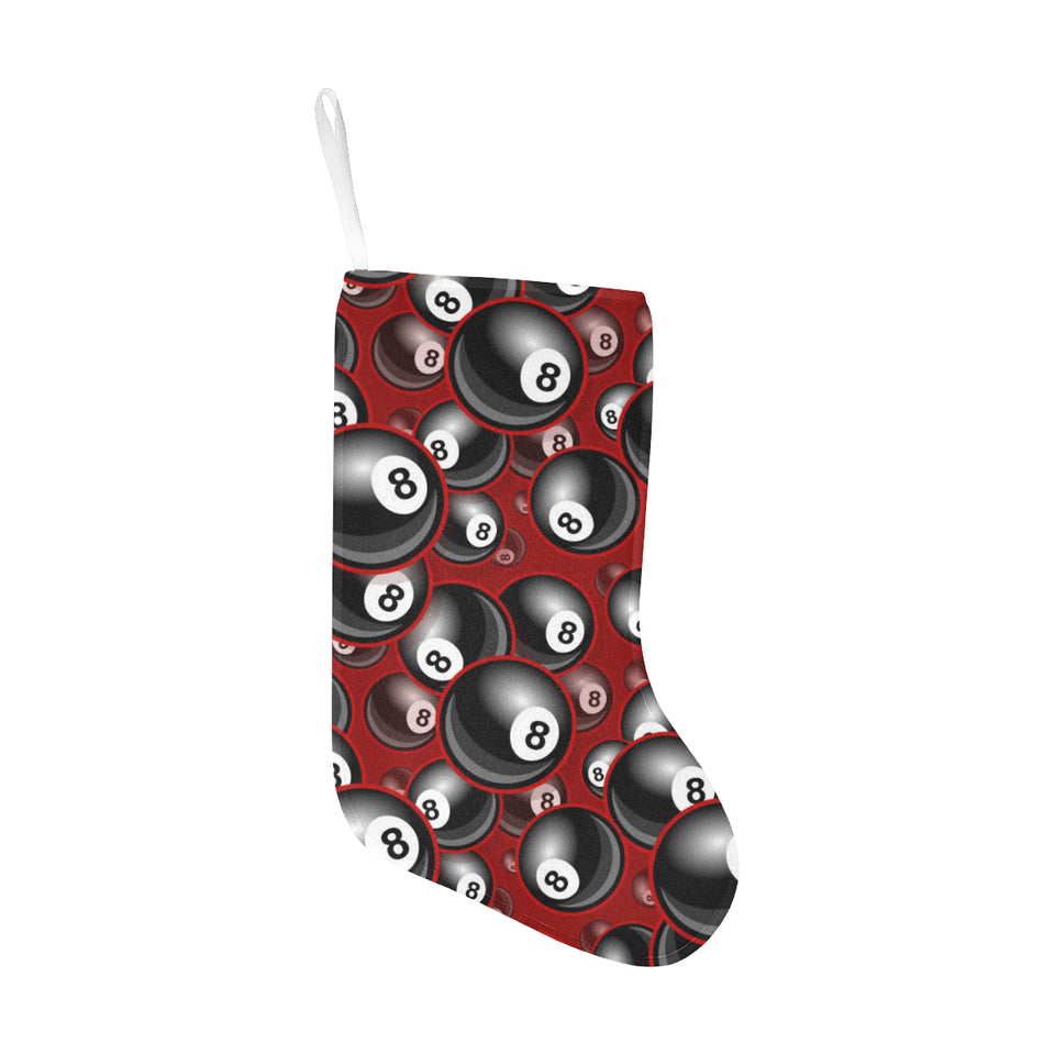 Billiard Ball Pattern Print Design 05 Christmas Stocking
