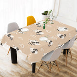 Cute raccoon heart pattern Tablecloth