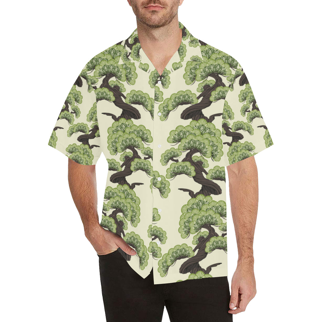 Bonsai pattern Men's All Over Print Hawaiian Shirt