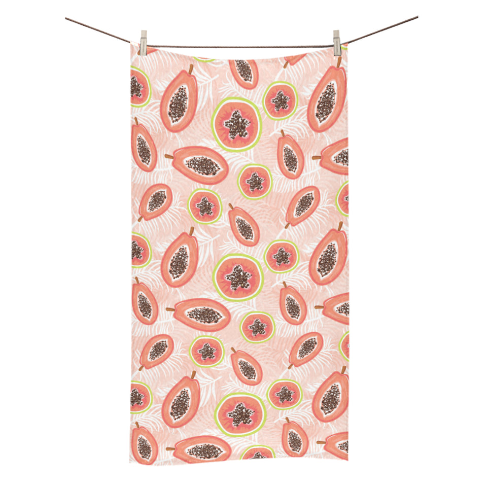 papaya leaves pattern Bath Towel