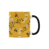 Bee flower pattern Morphing Mug Heat Changing Mug